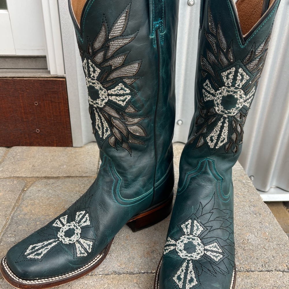Fancy Roper cowboy boots